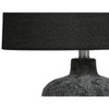 Monarch Specialties Lighting Table Lamp 24inchH Black Ceramic Black Shade Contemporary - image 4 of 4