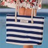 PortoVino 50oz Tote beach bag Drink Purse with Hidden Spout and Dispenser Flask for Drink Lovers, Blue/White - image 2 of 4