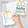 Big Dot of Happiness Colorful Baby Shower - Shaped Fill-In Invitations - Gender Neutral Party Invitation Cards with Envelopes - Set of 12 - 2 of 4