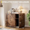 Cat Litter Box Furniture Enclosure, Large Cabinet with Built-in Power Outlet and Dog-Proof Shelf, Includes Non-Slip Mat and Power Cord - 2 of 4