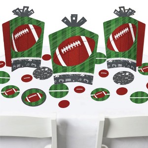 Big Dot of Happiness End Zone - Football - Baby Shower or Birthday Party Decor and Confetti - Terrific Table Centerpiece Kit - Set of 30 - 1 of 4