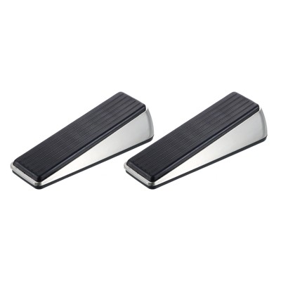 Unique Bargains Anti-Slip Design Zinc Alloy PVC Elastic Door Stopper 2 Pcs