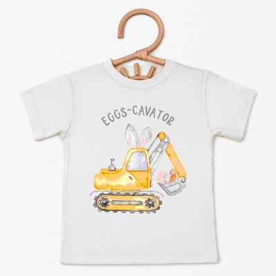The Juniper Shop Eggs-Cavator Toddler Short Sleeve Tee