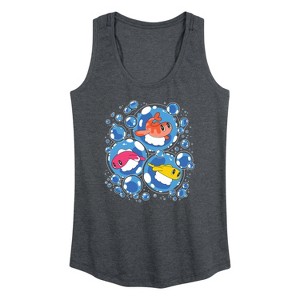 Women's - Pokémon - Tatsugiri Bubbles Graphic Racerback Tank - 1 of 4