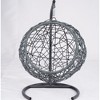 Cesicia Gray Cat Swing Bed with Stand & Cushion, Rattan Wicker Swing Chair, Hanging Swinging Cat Bed for Cats, Small Dogs, and Small Animals - 2 of 4