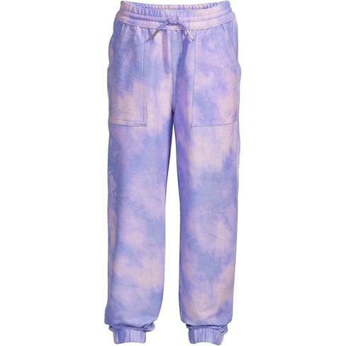 Lands' End Girls Iron Knee Pull On Jogger Pants - X-large - Warm Lavender Tie  Dye : Target