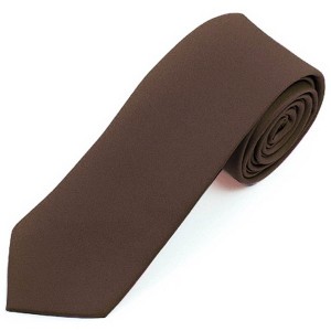 Men's Solid Color 2 Inch Wide And 57 Inch Long Slim Neckties - 1 of 4