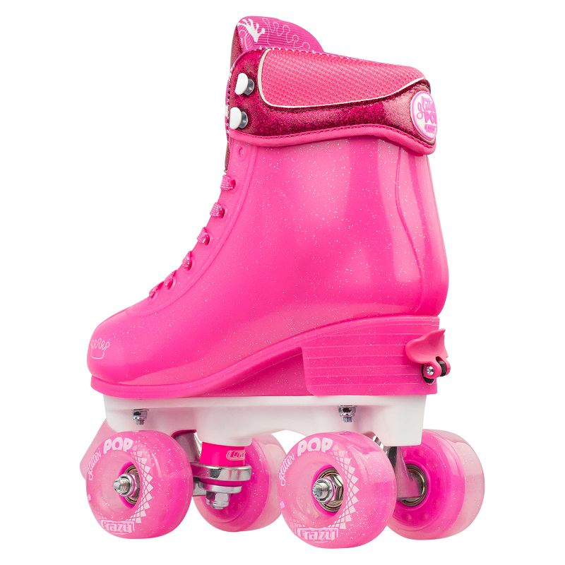 Crazy Skates Adjustable Roller Skates For Girls - Glitter Pop Collection - Size Adjustable To Fit Four Sizes, 2 of 7