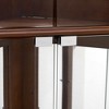 Okak Corner Curio Cabinet, Display Cabinet with 4 Doors and Adjustable Tempered Glass Shelves, Cabinet for Living Room - 4 of 4