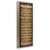 Stupell Industries Porch Rules Country Rustic Black Framed Floater Canvas Wall Art - 3 of 4