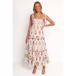 Petal and Pup Aurelia Maxi Dress - White Floral - 1 of 4