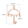 Unique Bargains DIY Crafts Earrings Necklace Bracelet Making Alloy Open Back Umbrella Bezel Pendants 20 Pcs - 2 of 4