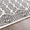 Mark & Day Napels 5'3"x7'7" Rectangle Woven Indoor Outdoor Area Rugs Medium Gray: Geometric Stain-Resistant Polypropylene - 4 of 4