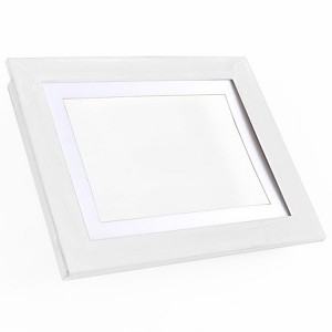 The Lakeside Collection Interchangeable Artwork Frame With Storage 5" x 7", 8.5" x 11", 9" x 12" - 8.5" x 11" White - 1 of 4