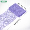 Unique Bargains Elastic Lace Fabric Ribbon Stretchy Trim W Floral Pattern for Bridal Wedding 1 Pc - 3 of 4