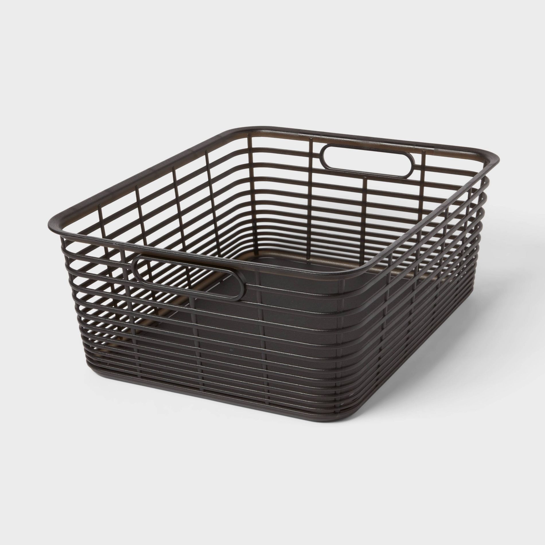Aria Jelly Decorative Basket Medium Black - Brightroom™