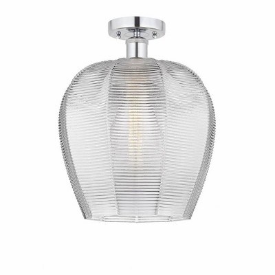 Norfolk - 1 Light Semi-Flush Mount In Industrial Style-15.13 Inches Tall and 11.75 Inches Wide