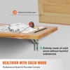 VEVOR Wall Mounted Folding Table, 47.24" x 19.69" Wall Mount Drop Leaf Table, Wooden Floating Desk with Iron Bracket, Fold Down Desk - 3 of 4