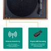 Electrohome Montrose Wireless Vinyl Record Player, Belt-Drive Turntable, Audio-Technica Stylus, Bluetooth, Vinyl-to-MP3 - 3 of 4