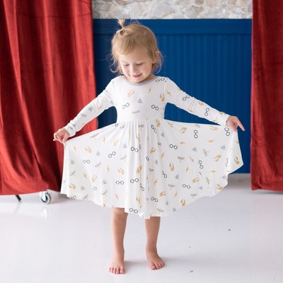Long Sleeve Twirl Dress in Icon