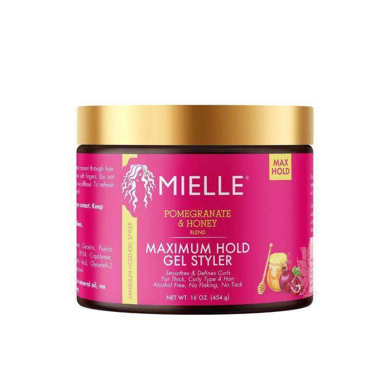 Mielle Organics Pomegranate &#38; Honey Maximum Hold Hair Gel Styler - 16oz, 1 of 7
