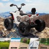 Coucheta PeakPursuit 24V Kids Electric ATV: 800W Dual Motor, 2-Seater, Bluetooth, Spring Suspension, Safety Knee Pads, 7Ah Battery - 4 of 4