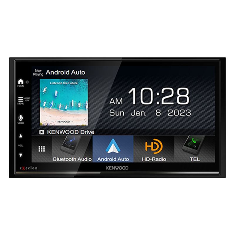 Kenwood DMX809S Digital Multimedia Receiver with CMOS-320LP Multi-Angle Rear View Camera with License Plate Mounting, 5 of 10
