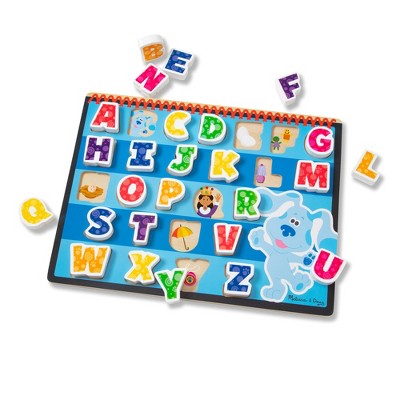 Image of Melissa & Doug Blues Clues & You! Wooden Chunky Puzzle 26pc - Alphabet