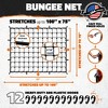 Mockins 50" X 36" Heavy Duty Bungee Cargo Net | Stretches to 100" X 75" | 12 Hooks - 2 of 4