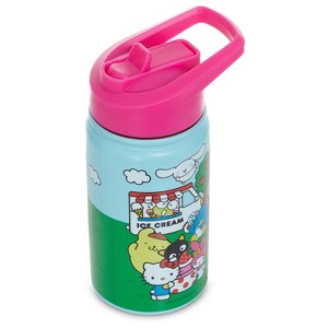 Hello Kitty 14 OZ Water Bottle - Hello Kitty, My Melody, Keroppi- Travel Water Bottle With Built in Straw - Official Sanrio Merchandise - 1 of 4