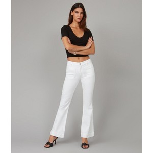 Lola Jeans - USA - ALICE-WHT High Rise Flare Jeans 32" Inseam - 1 of 4