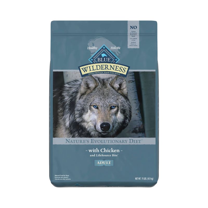 Blue Buffalo Wilderness High Protein Natural Adult Dry Dog Food with Chicken, 1 of 10