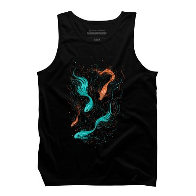 Men's Design By Humans Neon Float By StevenToang Tank Top