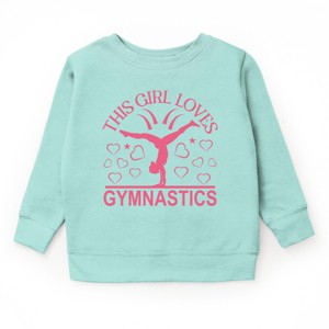 The Juniper Shop This Girl Loves Gymnastics Youth Sweatshirt - 1 of 4