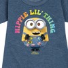Girls' - Despicable Me Minions - Hippie Lil' Thing Graphic Short Sleeve Fleece Dress - 2 of 4