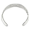 Black Bow Jewelry Stainless Steel 35mm Open Flowers Cuff Bangle Bracelet - 2 of 4
