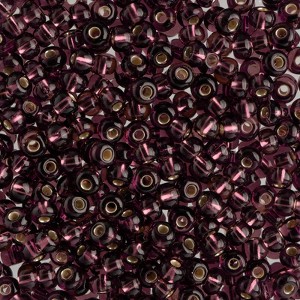 John Bead Czech Glass Seed Beads 6/0 (100g) Silver Lined Transparent Amethyst Beads for DIY Art Crafts Jewelry Bracelets Necklaces Earrings Making - 1 of 4