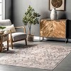 Nuloom Shayne Trellis 8x10 Machine Washable Indoor Area Rug for Living Room Bedroom Dining Room Kitchen, Beige/Ivory - 2 of 4
