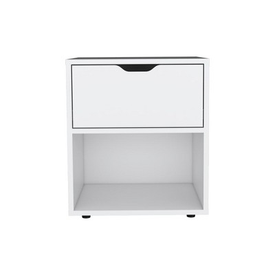 NicBex Nightstand with Drawers,Modern Side Table with Storage Space and Wood Frame,Bedside Table for Bedroom,Living Room
