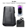 SaharaCase iPhone 14 Pro Max 6.7" Bundle Holster Case with Tempered Glass Screen and Camera - 2 of 4