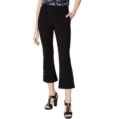 Michael Kors Womens Snap Up Casual Trouser Pants