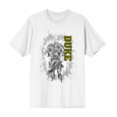 G.I. Joe Duke Men’s White Crew Neck Short Sleeve T-shirt - image 1 of 3