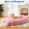 A Dog Bed Suitable for You and Your Pet, Featuring A Semi-Enclosed Plush Design for Naps, an Adorable Double-Ear Style, and Comes with A Pillow - 4 of 4