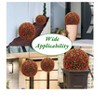 Artificial Topiary Balls - Set of 2 Red Rose Decor with Hanging Chains and Zip Tiles - Indoor/Outdoor Use - 3 of 4