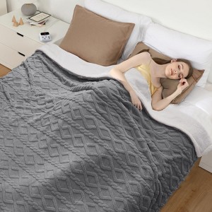 Heated Throw Blanket - Thick Soft Washable Electric Blanket with 10 Heat Settings, Washable Fast Heating Blanket Throw,  Sofa and Bed - 1 of 4