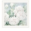 HomeRoots Peaceful Peonies In Full Bloom White Framed Print Wall Art - 4 of 4