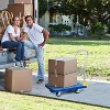 Vynxaria YSSOA Platform Truck with 440lb Weight Capacity and 360 Degree Swivel Wheels, Foldable Push Hand Cart for Loading and Storage, Blue - 2 of 4