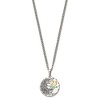 Black Bow Jewelry Stainless Steel Acid Etched Psalm 23 Disc Necklace, 24 Inch - 2 of 4