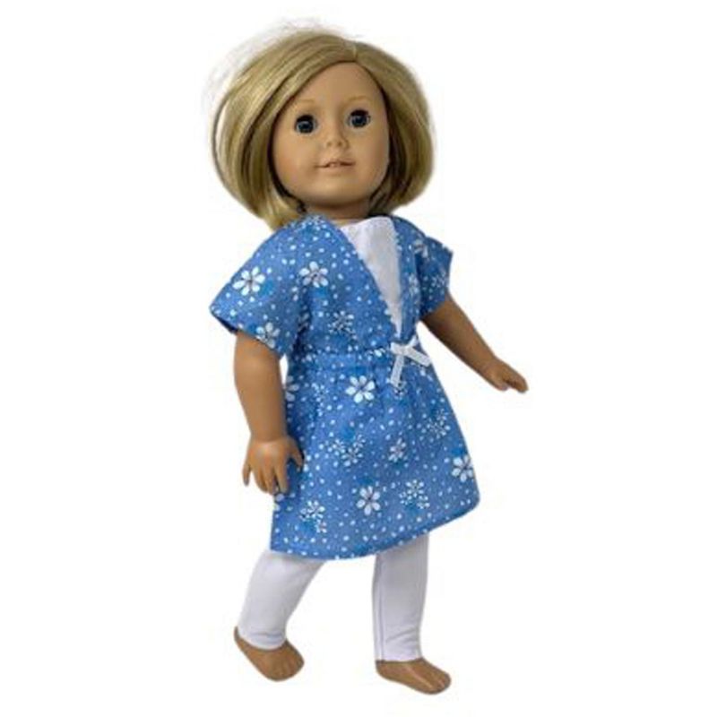 Doll Clothes Superstore Dress With Leggings Fits 18 Inch Girl Dolls Like American Girl Our Generation My Life Dolls, 4 of 5