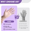 FINITEX Clear Vinyl Gloves Disposable Gloves - 100, 300 & 1000 PCS, Latex-free Food safe Disposable Exam Cleaning Food Prep Gloves - 4 of 4
